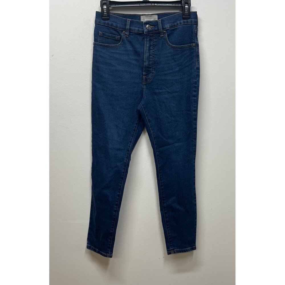 Everlane high rise dark wash skinny jean 28